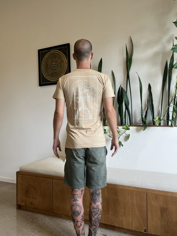 Prānāyāma T-Shirt — Tan - Image 3